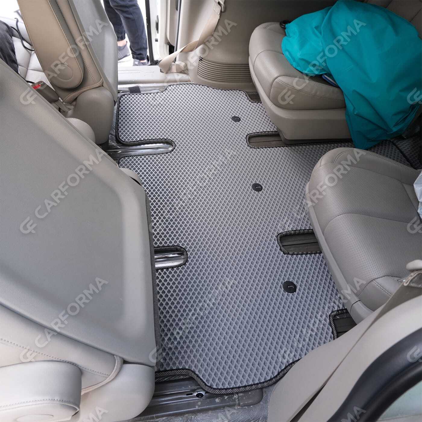 Ворсовые коврики на KIA Carnival III 9 мест и 11 мест 2014&nbsp;-&nbsp;2021 в Королеве, Московской области