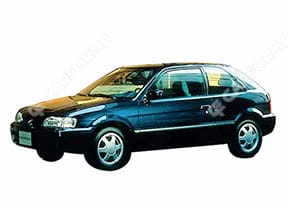 Ворсовые коврики на Toyota Cynos (L50) 1995 - 1999